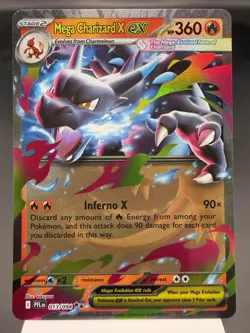 Mega Charizard X ex 013/094 - Ultra Rare - Phantasmal Flames Pokemon Card MINT - Image 1