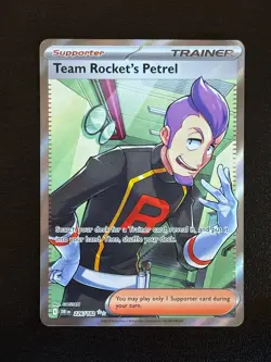 Team Rocket's Petrel 226/182 Ultra Rare Destined Rivals Pokemon Holo Near Mint - Image 1