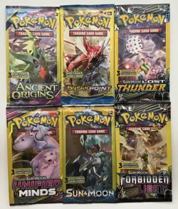 Pokemon TCG XY Ancient Origins Unified Minds - 6 x Mini Packs Factory Sealed - Image 1