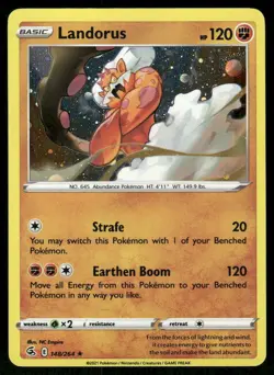 Pokemon Landorus (Cosmos Holo) 148/264 P NM/M - Image 1