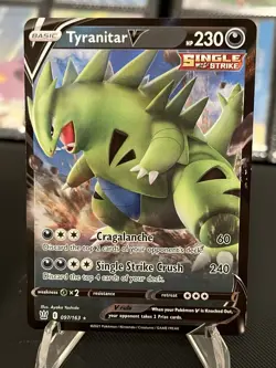 Pokemon TCG- Lot of 3 Tyranitar Cards (Holo, V and EX) Near Mint - Image 4