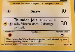 Pokemon Pikachu TCG Celebrations Promo Jumbo Oversized Card 58/102 - Image 2