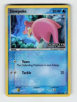 Slowpoke 83/113 Reverse Holo Common Delta Species Pokemon 2005 Lightly Played - Image 1