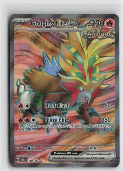 Gouging Fire ex 188/162 Ultra Rare Temporal Forces Pokemon NM - Image 1