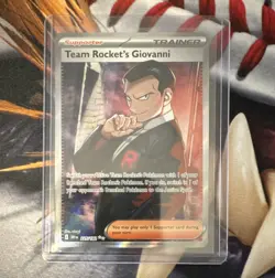 Team Rocket's Giovanni 225/182 Destined Rivals Ultra Rare Full Art Holo Eng - Image 1