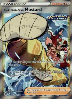 Rapid Strike Style Mustard TG27/TG30 Brilliant Stars Trainer Gallery Pokemon NM - Image 1
