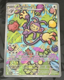 The Pokemon Company Pokemon TCG Ambipom Holo Illus Rare ME02 107/094 EN 110HP - Image 1