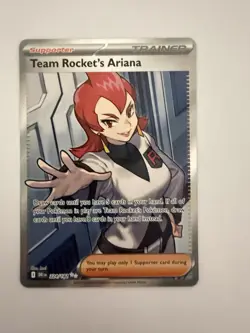 Team Rocket's Ariana 224/182 SV10: Destined Rivals IR Holo Ultra Rare NM Pokemon - Image 1