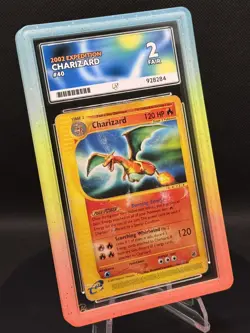 🔥🐉 Pokemon TCG – Charizard (Expedition) – Non-Holo Rare – ACE 2 (FAIR) POP 1! - Image 3