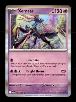 Xerneas 064/132 Rare Mega Evolution Pokemon Holo Near Mint - Image 1