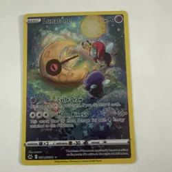 Pokemon TCG Lunatone GG11/GG70 Crown Zenith GG Ultra Rare Holo English 90HP - Image 1
