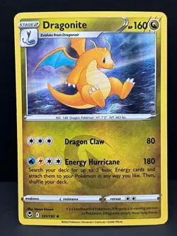 Dragonite 131/195 Holo Rare Silver Tempest Pokemon Holo Near Mint - Image 1