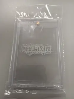 YuGiOh Official Magnetic Hard Case Konami Clear Card Display Protector Sealed - Image 1