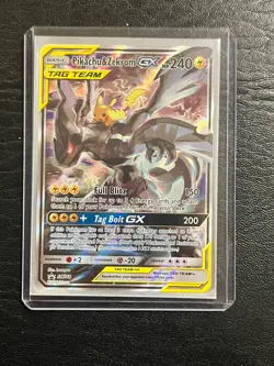 Pikachu & Zekrom GX TAG TEAM Promo Holo SM168 English 240 HP Pokemon TCG - Image 3