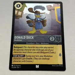Donald Duck 177/204 Disney Lorcana The First Chapter Uncommon Cold Foil Card NM - Image 1