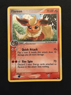 Pokemon Card Flareon 2/17 Holo Rare Pop Series 3 2006 LP/NM - Image 1