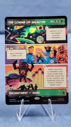 The Coming of Galactus (Borderless) Marvel Super Heroes MTG Foil Near Mint - Image 1