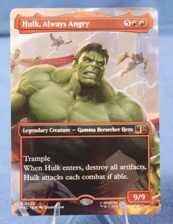 Hulk, Always Angry 502 Borderless Marvel Super Heroes MSC MTG Magic M/NM - Image 1