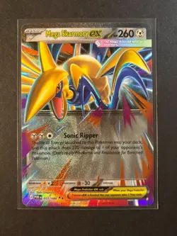 Pokemon Mega Skarmory ex 055/088 Perfect Order Double Rare NM - Image 1