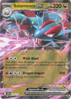 Salamence ex Journey Together 114/159 Holo Pokemon TCG NM - Image 1