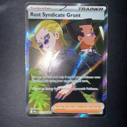 The Pokemon Company Rust Syndicate Grunt 112/084 Pitch Black UR Holo English - Image 1