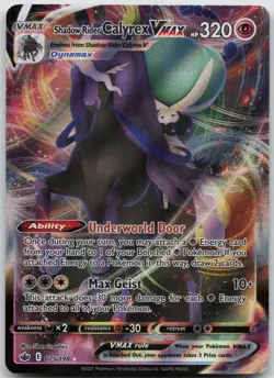 Shadow Rider Calyrex VMAX 075/198 Chilling Reign Pokemon Holo NM A65-98 - Image 1