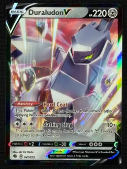 Duraludon V 047/073 Holo V Rare Champion's Path Near Mint - Image 1
