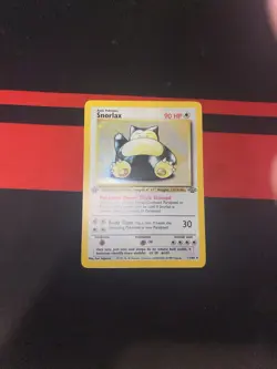 1ST EDITION 1999 Pokemon Jungle Snorlax 11/64 Holo Foil Rare WOTC - Image 1
