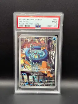 #148/142 Squirtle (IR) Stellar Crown PSA 9 - Image 1