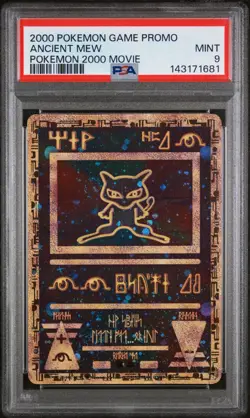 PSA 9 ANCIENT MEW | Game Movie Pokemon 2000 Movie Pokemon Card - Image 1