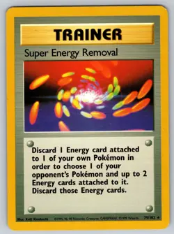 Super Energy Removal 79/102 Rare Base Set Unlimited Pokemon Moderately Played - Image 1