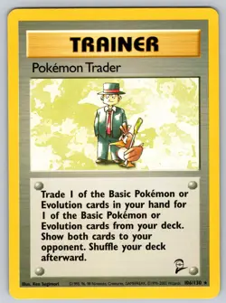 Pokemon Trader 77/102 Rare Base Set Unlimited Pokemon Lightly Played - Image 1