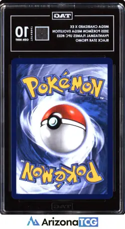 Pokemon 2025 Mega Charizard X ex 023 UPC Promo Phantasmal Flames TAG 10 - Image 2