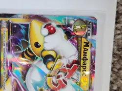 Original new Russian Pokemon card. Mega M Ampharos Holo Ultra Rare #28/98. 2015 - Image 5