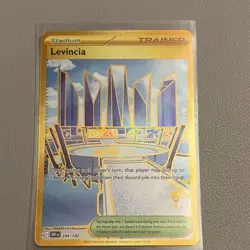 Pokemon TCG Levincia 244/182 Sv10 Destined Rivals Hyper Rare Holo Full Art - Image 1