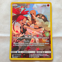The Pokemon Company Torkoal 237/236 SM Cosmic Eclipse Holo Secret Rare ENG 110HP - Image 1