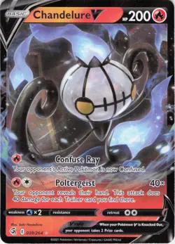 Chandelure V Fusion Strike 039/264 Holo Pokemon TCG NM - Image 1