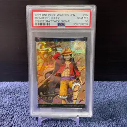 PSA 10 Monkey D. Luffy One Piece Wafers Card Japanese Our Memories GR No.9-02 JP - Image 1