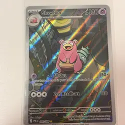 Pokemon TCG Slowbro 090/084 Pitch Black Illustration Rare Holo Full Art - Image 1