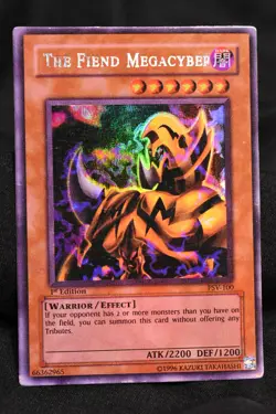 The Fiend Megacyber 1st Edition PSV-100 HP/MP Ultra Rare Holo Yugioh Card - Image 1