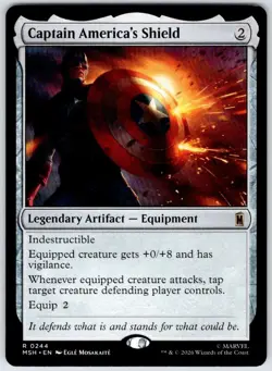 Captain America's Shield 244 Rare Marvel Super Heroes MTG NM - Image 1