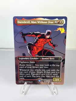 Daredevil, Man Without Fear Borderless 0324 Marvel Magic: The Gathering NM - Image 1