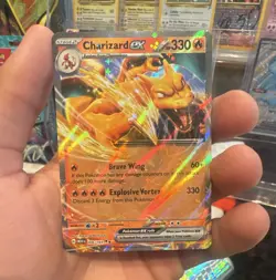 Pokemon TCG Charizard ex 006/165 SV 151 Holo Double Rare English Mint - Image 1