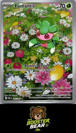 Fomantis 085/084 Pitch Black Illustration Rare Pokemon NM/M ENG - Image 1