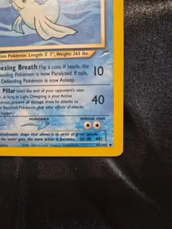 Pokemon Light Dewgong 45/105 Neo Destiny Regular - Image 4