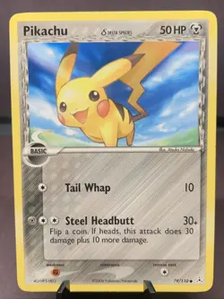 Pokemon TCG Pikachu (Delta Species) 79/110 Holon Phantoms Regular LP - Image 1