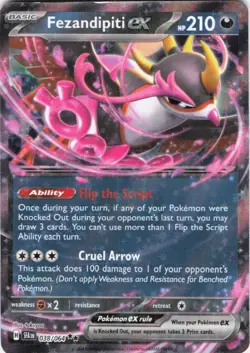 Fezandipiti ex Shrouded Fable 038/064 Holo Pokemon TCG NM - Image 1