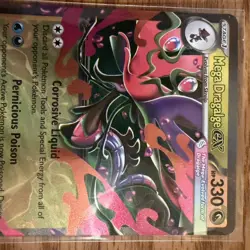 Mega Dragalge ex 065/086 Holo Double Rare Chaos Rising Pokemon Near Mint - Image 3