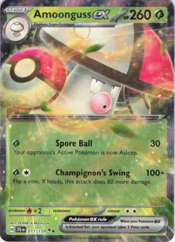 Amoonguss ex Journey Together 011/159 Holo Pokemon TCG NM - Image 1