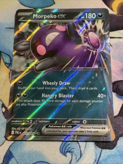 Pokemon TCG Morpeko ex 055/084 Double Rare Pitch Black NM/M - Image 1